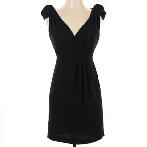 LOFT epaulets little black sheath dress 8